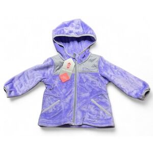 NWT Kids Free Country Galaxy Butter Pile Fleece‎ Hooded Jacket Purple Size 2T